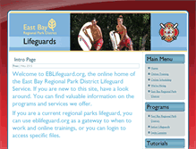 Tablet Screenshot of eblifeguard.org